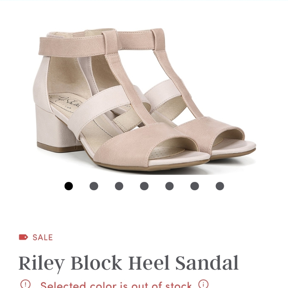 Lifestride Riley Block Heel Sandal